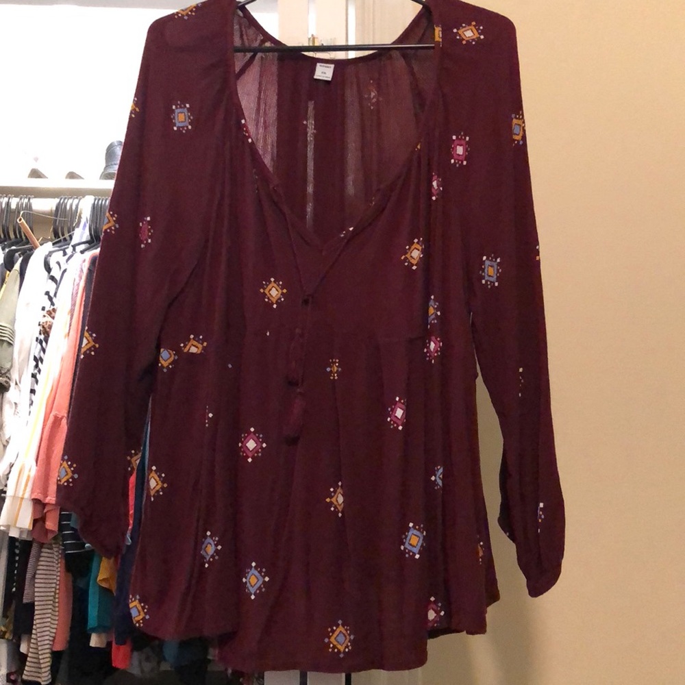 Maroon blouse